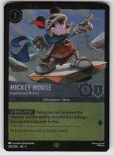 Mickey Mouse - Inspirational Warrior Cold Foil LEG 7 200/204 Lorcana TCG NM picture