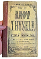 Antique 1858 Wouldst Know Thyself Human Physiology Book Jane Taylor Victorian picture