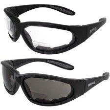 2 Global Vision 2.0 Bifocal  Hercules Anti-fog Safety Glasses 1 Clear 1 Smoke picture