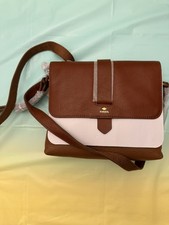 Fossil Kinley Small Crossbody Brown 2 NWT picture