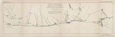 1913 TEXAS Coastal Map PORT LAVACA to SABINE LAKE - Inland Waterways Galveston picture