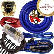 WARZONE ELITE 7500W 0 Gauge Car Amplifier  Wiring Kit Amp 0 Ga OFC Copper picture