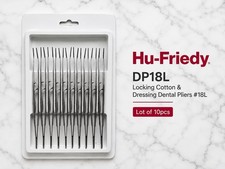 Hu-Friedy DP18L Locking Cotton & Dressing Dental Pliers #18L Lot of 10pcs picture