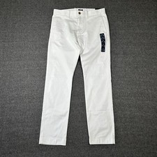J.Crew Flex Slim Fit Mens Chino Pants 30x30 White Preppy Coastal Minimalist picture
