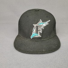 Florida Marlins Hat New Era 59Fifty Black Fitted 7 5/8 Money Makin Jones picture