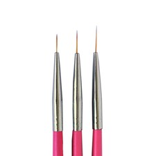 Winstonia Nail Art Brush Fine Thin Precise Line Detailer Brush Set BERRY WINE picture