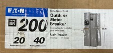 Eaton Type BR 200A 20-Space NEMA 3R Meter Breaker Main Panel picture