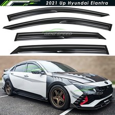 For 2021-2026 Hyundai Elantra Mugen Style Window Visors Rain Guards Deflectors picture