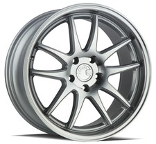 Set(4) AODHAN Staggered Ds02 18x9.5/10.5 5x114.3 +15/22 Silver Machined Face picture