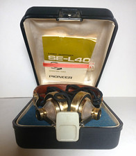 Pioneer SE-L40 Stereo Vintage Brass Leather Headphones W/ Case & Operating Guide picture