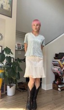 VTG 60s Flared Slip Skirt picture