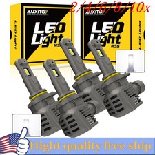 4/8X Auxito 90069005 LED Headlight bulb Conversion Kit High Beam 6500K Brighter picture