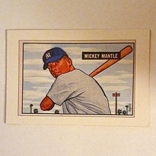 Bowman 1955 Bowman Mickey Mantle New York Yankees #NNO Baseball Card Insert picture