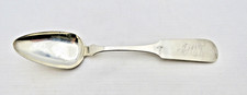 Rare Antique  Early 19th  Cenury J.F. Reeves   10.15 Silver  Large Serving Spoon picture