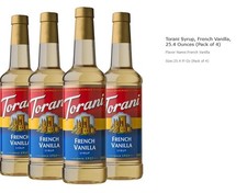 Torani Syrup, French Vanilla, 25.4 Ounces (Pack of 4) picture
