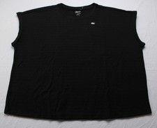 Maurices Women's Plus Size 24/7 Textured Clara Tee Shirt BL1 Black Size 3X NWT picture
