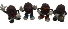 Vintage 1987 Set of 4 Hardee’s California Raisins PVC Figurines Collectibles picture