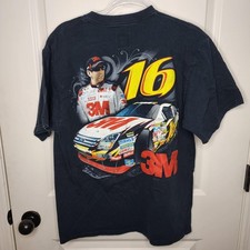 Greg Biffle Shirt Mens Large Blue NASCAR Racing 3M 16 Chase Roush Fenway Tee picture