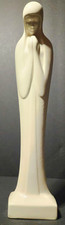 Vintage Ceramic Praying Virgin Mary Statue Holland Mid Century Madonna 14