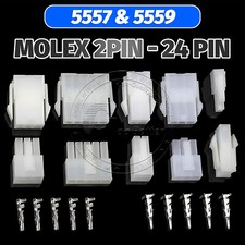 Molex 2 To 24 Pin Way 4.2mm Multi Plug Connector Sets Male + Female + Terminal picture