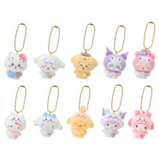 Sanrio x Chiikawa Secret Flocked Charm Series Sanrio Original 1-Inch Key Chain picture