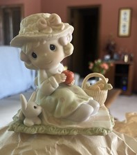 Rare Signed Sam Butcher Precious Moments Figurine - We're So Hoppy You're Here picture