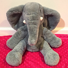 Animal Adventure Gray Elephant Plush Stuffed Animal Soft 2020 PA-13040 picture
