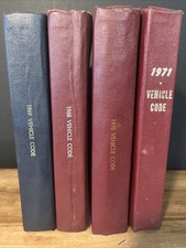 Vintage 1968,1969,1970,1971 DMV State of California Vehicle Code Book Red HC picture