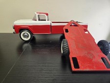 Vintage Nylint Ford 4000 Speedway Special Truck &Trailer Pressed Steel Repainted picture