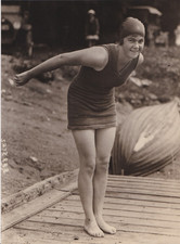 1919 Press Photo Gertrude Artelt, World 's Backstroke Swimming Champion picture
