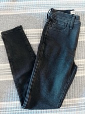 Madewell Women’s High Rise Skinny Jeans Dark Wash Black Denim Petite picture