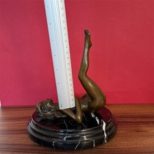Bronze Sculpture Statue Woman Female V Mavchi Rare Decor Art Deco Lady Marble, picture