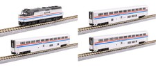KATO DC N AMTRAK F40PH W/DITCHLIGHTS & SUPERLINER PHIII 4 UNIT SET #1063530~NEW picture