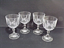Vintage Royal Crystal Rock RCR? Ambassador Pattern Crystal Cut Stemware Set of 4 picture