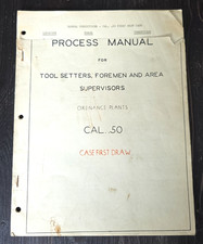 C. 1940s-1950s Process Manual For .50 Cal Ordinance Plants Case First Draw picture