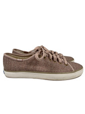 Keds Women's Light Brown Kickstart Wool Blend CX Dream Foam Lace Up Sneakers - 7 picture