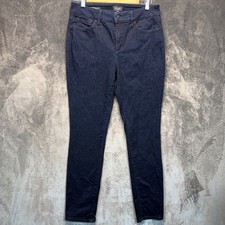 NYDJ Alina Legging Womens Dark Wash Slim 10 Lift Tuck Denim Jeans picture