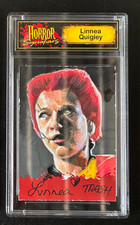 Horror Signatures Linnea Quigley Signed Trash Autograph Auto Sketch SWAU Card picture