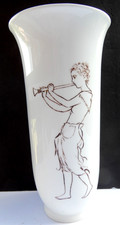Vintage Large 13' White Porcelain Vase | KPM | Scepter Mark. Heavy. Signed. picture