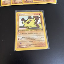 Pokémon Team Rocket 1st Edition Regular Finish Mankey 61/82 NM-MT 🌎0620 picture