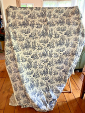 Vtg Waverly Toile Indigo Blue 