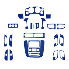 30Pcs Blue Carbon Fiber Interior Trim Kits For Silverado/Tahoe/Sierra 2007-2013 picture
