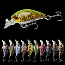 10pcs Lifelike Mini Fishing Lures Set Assorted Bionic Minnow Crankbaits picture