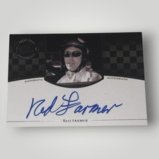 Red Farmer NASCAR HALL OF FAMER signed card 2009 LEGENDS PRESS PASS AUTHENTICS picture