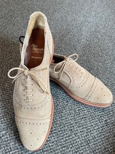Allen Edmonds original unlined Strandmok in sand suede 12 A Excellent condition picture