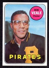 1969 Topps #520 Bob Veale Pittsburgh Pirates Baseball Card Well Centered NM picture