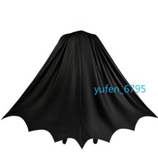New Bruce Wayne Batman Cosplay Cape Michael Keaton Version Faux Leather Cloak picture