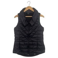 New Mondetta Puffer Vest Womens Small Black Asymmetric Outdoor Project Packable picture