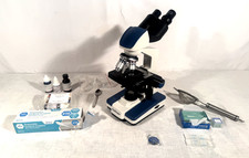 AmScope B120C 40X-2500X Microscope Kit LOT + 2 McMaster Egg Slides + Extras.... picture