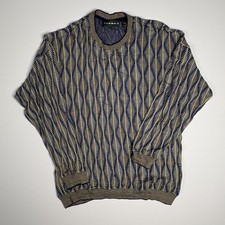 Vintage Tundra 3D Knit Coogi Style Sweater Mens picture